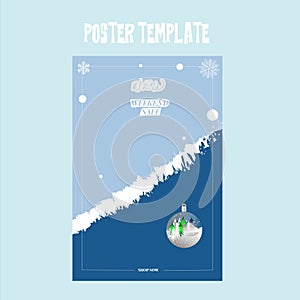 Vector sales poster template