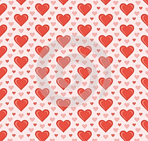 Samless pattern with hearts