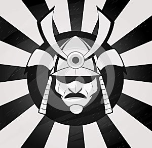 Vector samurai mask