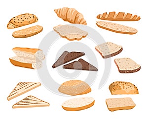 Vector sandwiches illustration