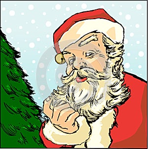 Vector Santa