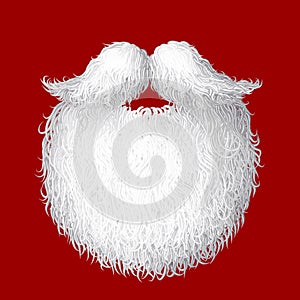 Vector Santa`s beard