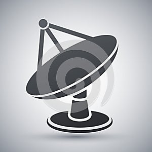 Vector satellite dish icon