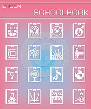 Vector Schoolbook icon set