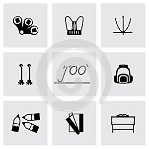 Vector Schoolbook icon set