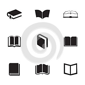Vector schoolbook icons set