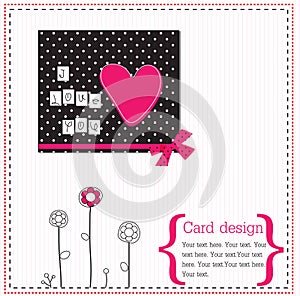 Vector scrap card