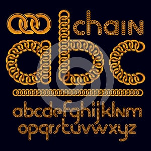 Vector script, modern business alphabet letters, abc set. Lower