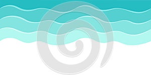 Vector sea background with abstract waves