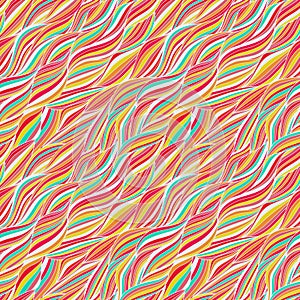 Vector seamless abstract hand-drawn pattern