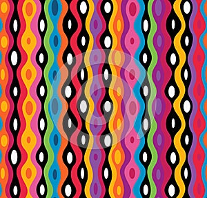 Vector seamless abstract multicolor pattern