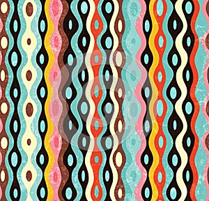 Vector seamless abstract multicolor pattern