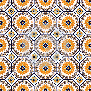 Vector seamless arabic pattern. Arabesque, Ramazan, greeting, happy month Ramadan. Islam seamless geometry pattern photo