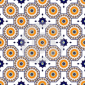 Vector seamless arabic pattern. Arabesque, Ramazan, greeting, happy month Ramadan. Islam seamless geometry pattern