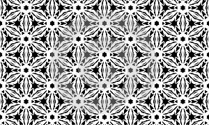 Vector Seamless Black and White Organic Rounded Jumble Maze Lines Patterns.