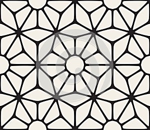 Vector Seamless Black and White Lace Floral Pattern