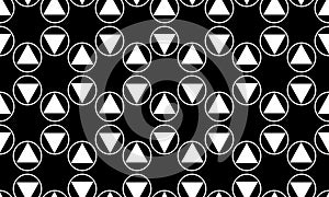 Vector Seamless Black and White Morphing Halftone Grid Gradient Pattern Geometric Background.