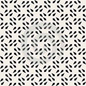 Vector Seamless Black And White Square Arrow Head Shape Geometric Pattern