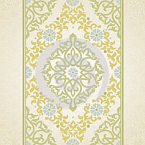 Vector seamless border in Eastern style.