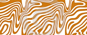 Vector Seamless Border with Flowing Caramel. Abstract Texture. Creative Food Background for Packaging and Advertisement