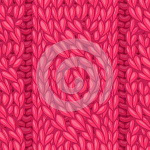 Vector seamless cable stitch pattern