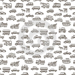 Vector seamless car pattern