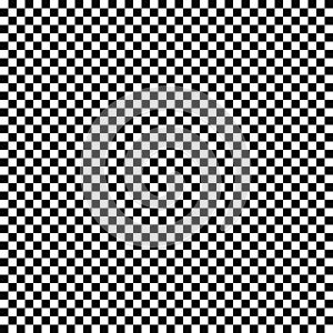 Vector seamless checkered flag pattern. Geometric texture. Black-and-white background. Monochrome design.