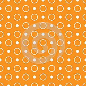 Abstract seamless background of rings, eps10. orange vector seamless circle background
