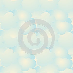 Vector seamless clouds background, abstract pattern