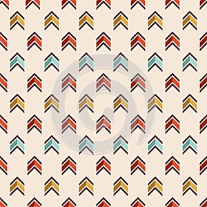 Vector seamless colorful pattern of arrows.