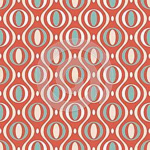 Vector seamless colorful pattern - childish stylish design. Christmas decorative bright background - retro style