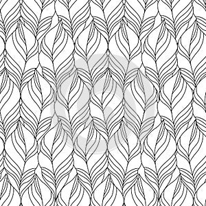 Vector Seamless Contour Pattern.