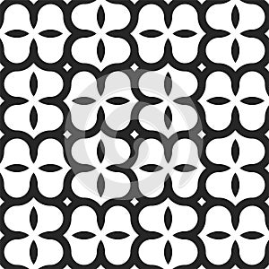 Vector seamless creative pattern. Endless grid stylish background. Simple white and black texture
