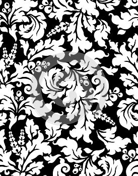 Vector. Seamless damask pattern