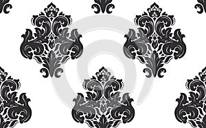 Vector. Seamless damask pattern