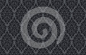 Vector seamless damask pattern. Rich ornament, old Damascus style pattern