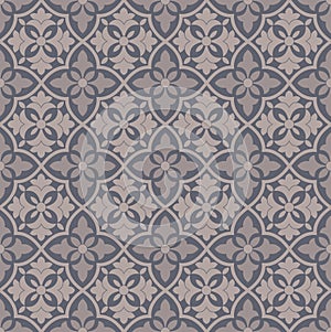 Vector seamless damask wallpaper pattern design