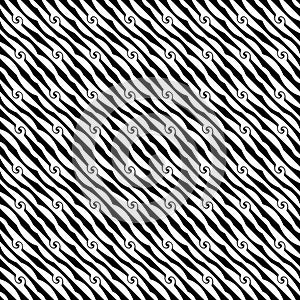 Vector seamless diagonal lines pattern black and white. abstract background wallpaper. vector illustration. Covers, line.