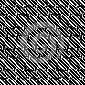 Vector seamless diagonal lines pattern black and white. abstract background wallpaper. vector illustration. Covers, line.