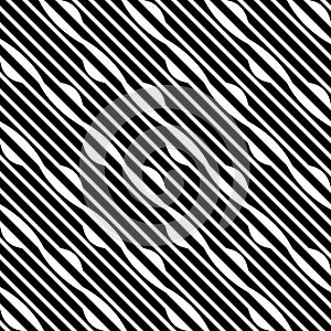 Vector seamless diagonal lines pattern black and white. abstract background wallpaper. vector illustration. Grey, lighting.