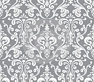 Vector. Seamless elegant damask pattern.