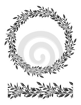 Vector Seamless fancy design border photo