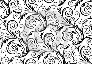 Vector seamless floral pattern