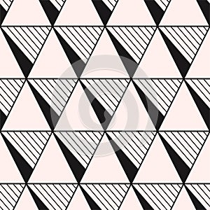 Vector seamless geometric pattern - contemporary color design. Endless art deco print. Repeatable minimalistic vintage