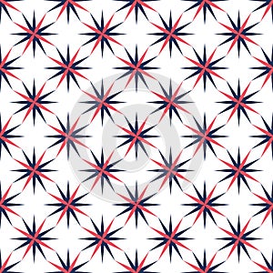 Vector seamless geometric pattern in the form of stars