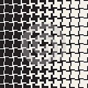 Vector Seamless Geometric Pattern. Halftone gradient color transition. Woven Lines Simple Lattice photo