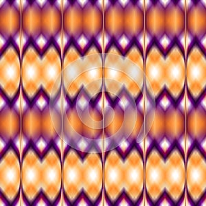 Vector seamless ikat ethnic pattern