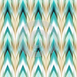 Vector seamless ikat ethnic pattern