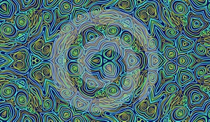 Vector seamless kaleidoscope pattern