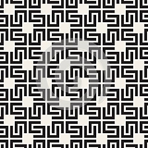 Vector seamless lattice pattern. Modern stylish texture with monochrome trellis. Repeating geometric grid. Simple design